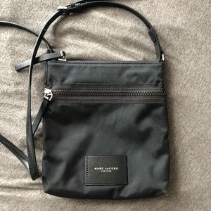 Marc Jacobs North South Crossbody Messenger Bag Black Nylon M0013944